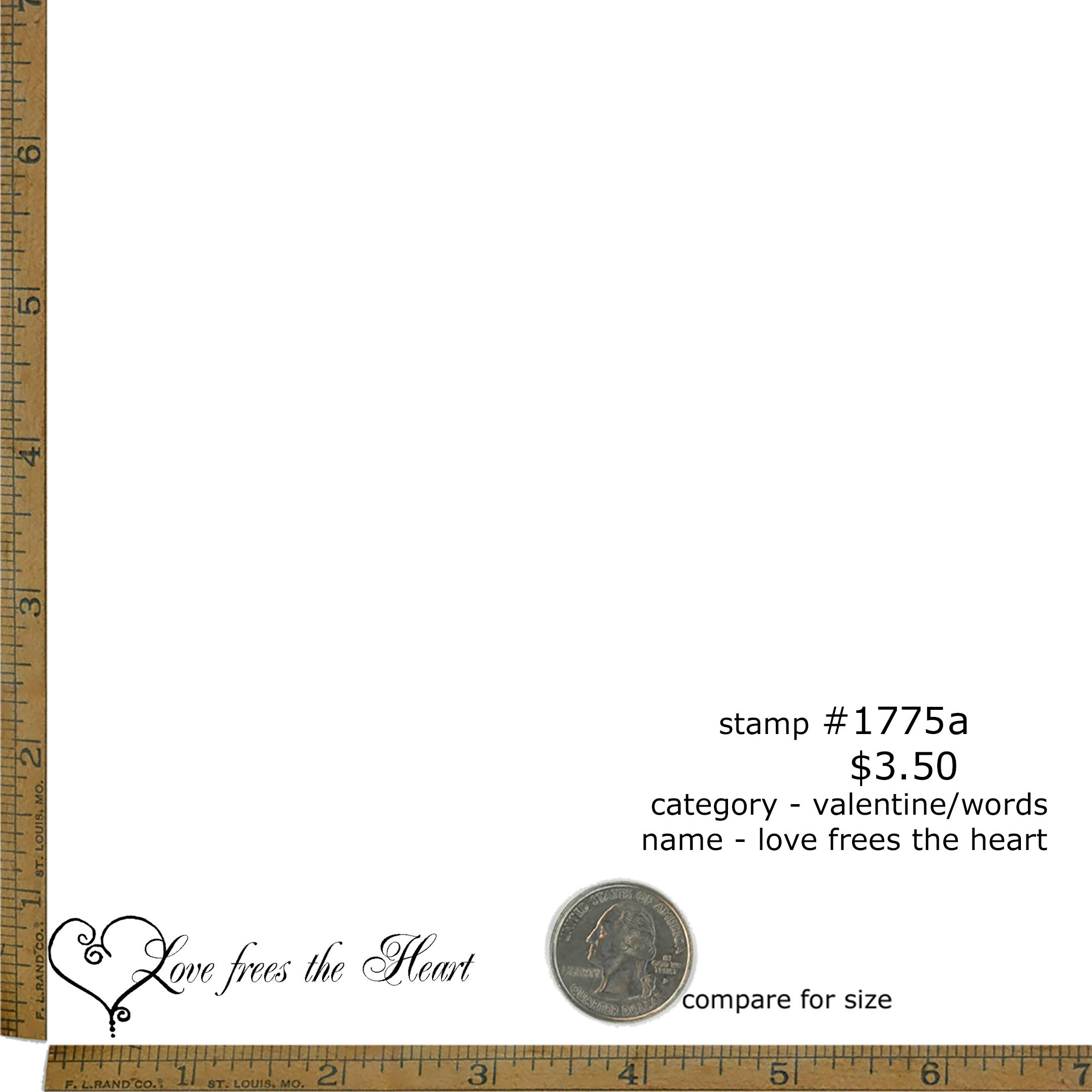 #1775a - Love Frees the Heart - Valentine/Words